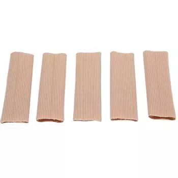 5 шт. трубка для пальцев ног рукав разделитель для педикюра кукуруза PU гель эластичная ткань протектор для пальцев ног трубка L S