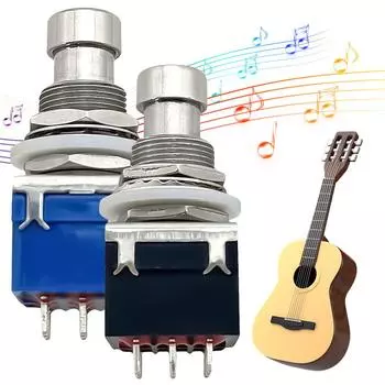 5 шт. True Bypass паяные наконечники 9-контактная гитарная педаль эффектов кнопка ножной переключатель чёрный