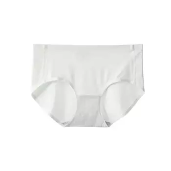 5 шт. трусы из ледяного шелка, бесшовное нижнее белье, женские дышащие антибактериальные трусы с тонкой промежностью и средней талией M