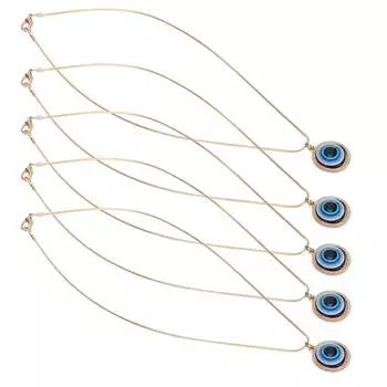 5 шт. турецкое ожерелье с голубым глазом, защита, счастливый кулон, ювелирные изделия, аксессуары, подарки, поделки 19 мм