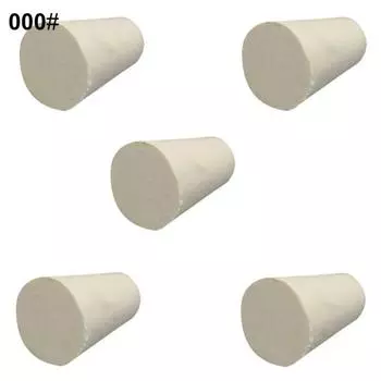 5 шт. твердые резиновые пробки, пробки для лабораторных бутылок, пробки с герметичной крышкой 000 12.5 x 8 x17mm