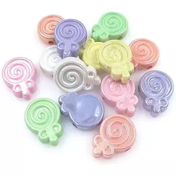 5 шт. УФ-ослепление леденец свободные бусины модные ювелирные аксессуары материал DIY ожерелье изготовление браслета разноцветный