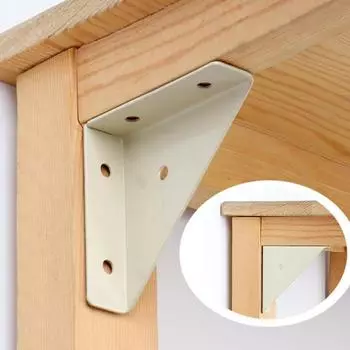 5 шт. угловые скобы, нержавеющие, устойчивые к коррозии, простая установка, треугольные угловые скобы с углом 90 градусов, крепежные детали белый