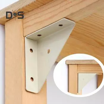 5 шт. угловые скобы, нержавеющие, устойчивые к коррозии, простая установка, треугольные угловые скобы с углом 90 градусов, крепежные детали белый