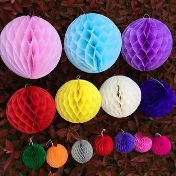 5 шт. украшений для окон и потолка, бумажные цветочные шары, вытягивание цветов, украшения для дня рождения и украшения 10cm красный