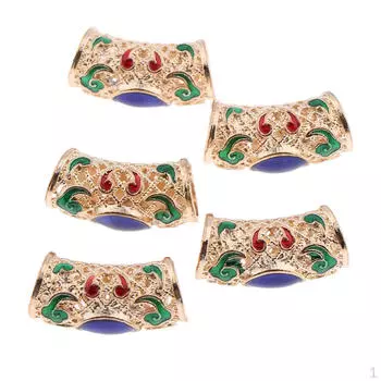 5 шт., украшения для волос, косички, кольца, зажимы для манжет, тибетские украшения