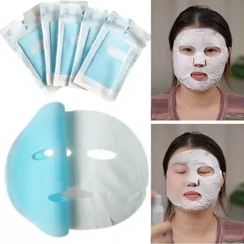 5 шт. Ультратонкая нетканая ткань Коллагеновая растворимая пленка для лица Антивозрастная маска для удаления темных кругов Питательная маска High Prime Гидролизованный увлажняющий уход за кожей 5pcs