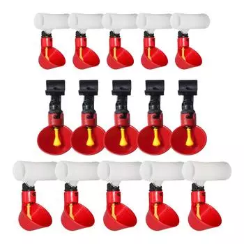 5 шт. Umtic Poultry Wtering Drinker Cups Wterer Chicks Chicken Hen Duck Quil Umtic Chicken Wterer Bowl 6.6x10cm