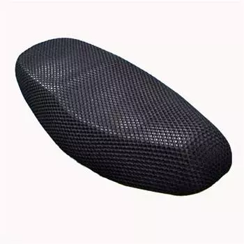 5 шт. Универсальный чехол для сиденья мотоцикла PU водонепроницаемый сотовый дышащий сетчатый чехол one size чёрный