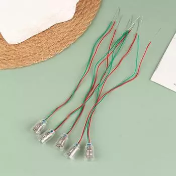 5 шт. Универсальный патрон для лампы E10 с проводом, маленький патрон для лампы E10, основание для эксперимента, обучающий инструмент, адаптер для патрона E10