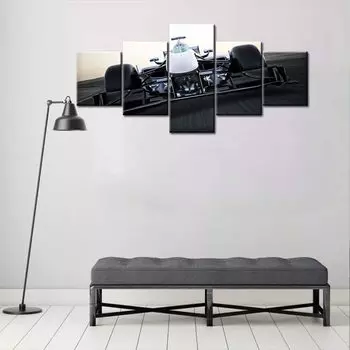 5 шт. универсальный синий гоночный автомобиль, путешествующий с высокой скоростью F1, картины на холсте, настенная HD печать, домашний декор, искусство 20x35 20x45 20x55cm