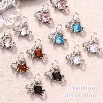 5 шт./упак., алмазный галстук-бабочка для ногтей, декор для ногтей, бабочка, узел, цветные алмазные сверла для ногтей, патчи для ногтей, декор для ногтей, дизайн маникюра A5