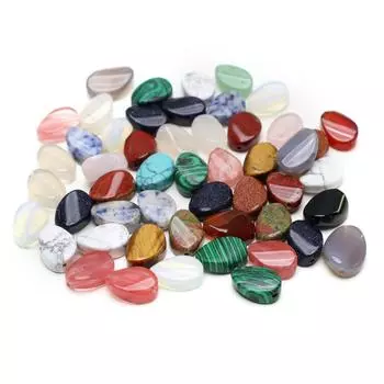 5 шт./упак. бусины из натурального камня, нерегулярные вертикальные отверстия, кристалл, агат, аметист, малахит, драгоценные камни, свободные бусины для изготовления ювелирных изделий, аксессуары «сделай сам», 10x16x6 мм 5Pcs/10x16x6mm