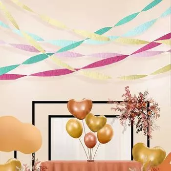 5 шт./упак. мятая бумага для дня рождения фон для дома ленты для вечеринки, свадьбы, украшения своими руками