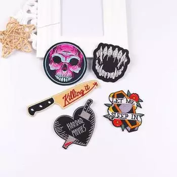 5 шт./упак. плавкая нашивка с вышивкой, утюговые заплатки для одежды, термоклеевые заплатки для курток, джинсов, рюкзак, гладильная заплатка для шитья