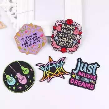 5 шт./упак. плавкая нашивка с вышивкой, утюговые заплатки для одежды, термоклеевые заплатки для курток, джинсов, рюкзак, гладильная заплатка для шитья