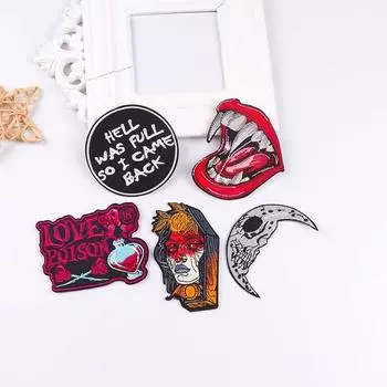 5 шт./упак. плавкая нашивка с вышивкой, утюговые заплатки для одежды, термоклеевые заплатки для курток, джинсов, рюкзак, гладильная заплатка для шитья