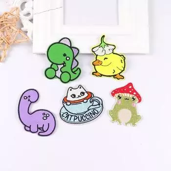 5 шт./упак. плавкая нашивка с вышивкой, утюговые заплатки для одежды, термоклеевые заплатки для курток, джинсов, рюкзак, гладильная заплатка для шитья