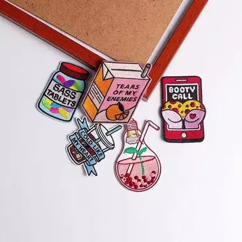 5 шт./упак. плавкая нашивка с вышивкой, утюговые заплатки для одежды, термоклеевые заплатки для курток, джинсов, рюкзак, гладильная заплатка для шитья