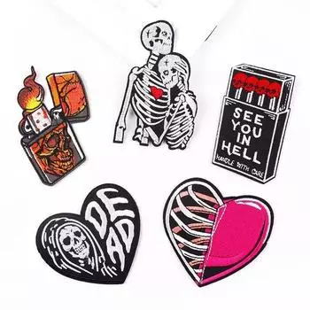 5 шт./упак. плавкая нашивка с вышивкой, утюговые заплатки для одежды, термоклеевые заплатки для курток, джинсов, рюкзак, гладильная заплатка для шитья