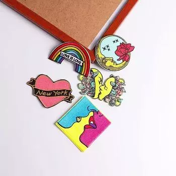 5 шт./упак. плавкая нашивка с вышивкой, утюговые заплатки для одежды, термоклеевые заплатки для курток, джинсов, рюкзак, гладильная заплатка для шитья