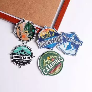 5 шт./упак. плавкая нашивка с вышивкой, утюговые заплатки для одежды, термоклеевые заплатки для курток, джинсов, рюкзак, гладильная заплатка для шитья