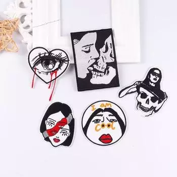 5 шт./упак. плавкая нашивка с вышивкой, утюговые заплатки для одежды, термоклеевые заплатки для курток, джинсов, рюкзак, гладильная заплатка для шитья