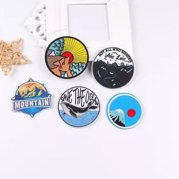 5 шт./упак. плавкая нашивка с вышивкой, утюговые заплатки для одежды, термоклеевые заплатки для курток, джинсов, рюкзак, гладильная заплатка для шитья