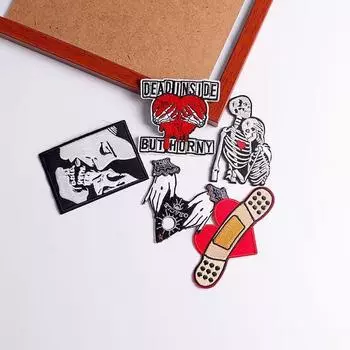 5 шт./упак. плавкая нашивка с вышивкой, утюговые заплатки для одежды, термоклеевые заплатки для курток, джинсов, рюкзак, гладильная заплатка для шитья