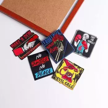 5 шт./упак. плавкая нашивка с вышивкой, утюговые заплатки для одежды, термоклеевые заплатки для курток, джинсов, рюкзак, гладильная заплатка для шитья