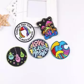 5 шт./упак. плавкая нашивка с вышивкой, утюговые заплатки для одежды, термоклеевые заплатки для курток, джинсов, рюкзак, гладильная заплатка для шитья