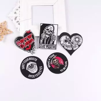 5 шт./упак. плавкая нашивка с вышивкой, утюговые заплатки для одежды, термоклеевые заплатки для курток, джинсов, рюкзак, гладильная заплатка для шитья