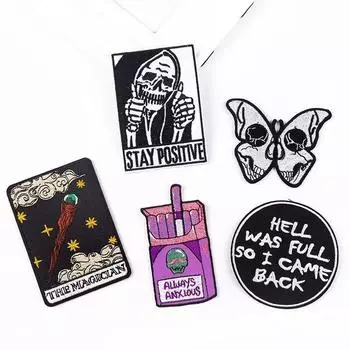 5 шт./упак. плавкая нашивка с вышивкой, утюговые заплатки для одежды, термоклеевые заплатки для курток, джинсов, рюкзак, гладильная заплатка для шитья