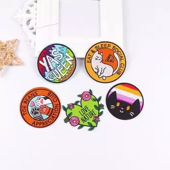 5 шт./упак. плавкая нашивка с вышивкой, утюговые заплатки для одежды, термоклеевые заплатки для курток, джинсов, рюкзак, гладильная заплатка для шитья