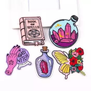 5 шт./упак. плавкая нашивка с вышивкой, утюговые заплатки для одежды, термоклеевые заплатки для курток, джинсов, рюкзак, гладильная заплатка для шитья