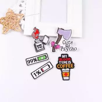 5 шт./упак. плавкая нашивка с вышивкой, утюговые заплатки для одежды, термоклеевые заплатки для курток, джинсов, рюкзак, гладильная заплатка для шитья