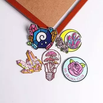 5 шт./упак. плавкая нашивка с вышивкой, утюговые заплатки для одежды, термоклеевые заплатки для курток, джинсов, рюкзак, гладильная заплатка для шитья