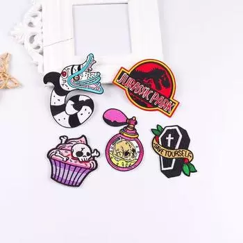 5 шт./упак. плавкая нашивка с вышивкой, утюговые заплатки для одежды, термоклеевые заплатки для курток, джинсов, рюкзак, гладильная заплатка для шитья