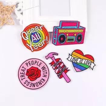 5 шт./упак. плавкая нашивка с вышивкой, утюговые заплатки для одежды, термоклеевые заплатки для курток, джинсов, рюкзак, гладильная заплатка для шитья