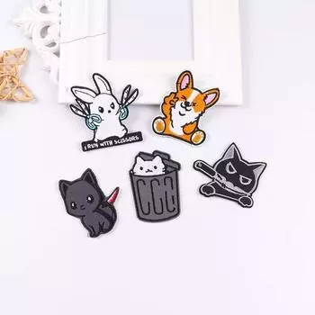 5 шт./упак. плавкая нашивка с вышивкой, утюговые заплатки для одежды, термоклеевые заплатки для курток, джинсов, рюкзак, гладильная заплатка для шитья