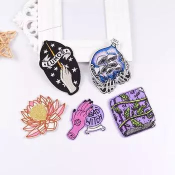 5 шт./упак. плавкая нашивка с вышивкой, утюговые заплатки для одежды, термоклеевые заплатки для курток, джинсов, рюкзак, гладильная заплатка для шитья