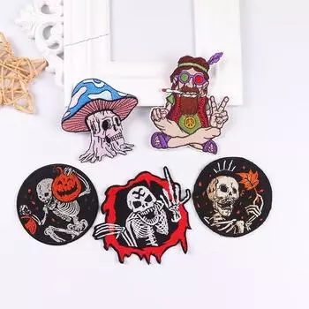 5 шт./упак. плавкая нашивка с вышивкой, утюговые заплатки для одежды, термоклеевые заплатки для курток, джинсов, рюкзак, гладильная заплатка для шитья