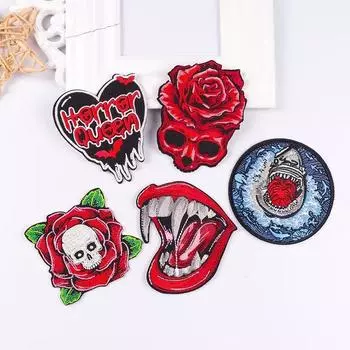 5 шт./упак. плавкая нашивка с вышивкой, утюговые заплатки для одежды, термоклеевые заплатки для курток, джинсов, рюкзак, гладильная заплатка для шитья