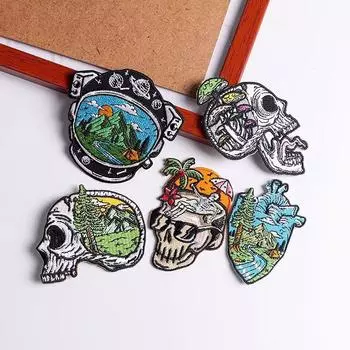 5 шт./упак. плавкая нашивка с вышивкой, утюговые заплатки для одежды, термоклеевые заплатки для курток, джинсов, рюкзак, гладильная заплатка для шитья