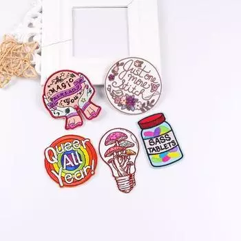 5 шт./упак. плавкая нашивка с вышивкой, утюговые заплатки для одежды, термоклеевые заплатки для курток, джинсов, рюкзак, гладильная заплатка для шитья