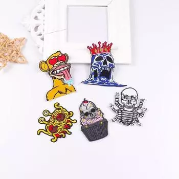 5 шт./упак. плавкая нашивка с вышивкой, утюговые заплатки для одежды, термоклеевые заплатки для курток, джинсов, рюкзак, гладильная заплатка для шитья