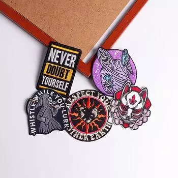 5 шт./упак. плавкая нашивка с вышивкой, утюговые заплатки для одежды, термоклеевые заплатки для курток, джинсов, рюкзак, гладильная заплатка для шитья