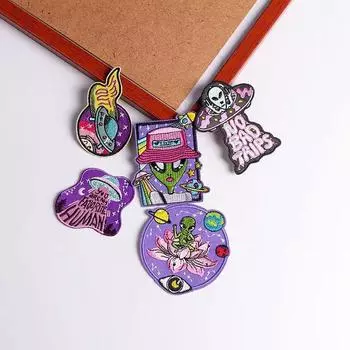 5 шт./упак. плавкая нашивка с вышивкой, утюговые заплатки для одежды, термоклеевые заплатки для курток, джинсов, рюкзак, гладильная заплатка для шитья