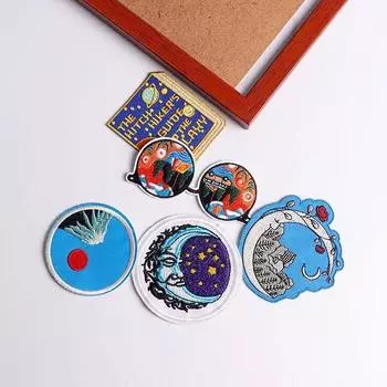 5 шт./упак. плавкая нашивка с вышивкой, утюговые заплатки для одежды, термоклеевые заплатки для курток, джинсов, рюкзак, гладильная заплатка для шитья