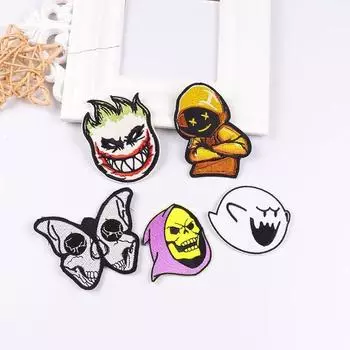 5 шт./упак. плавкая нашивка с вышивкой, утюговые заплатки для одежды, термоклеевые заплатки для курток, джинсов, рюкзак, гладильная заплатка для шитья